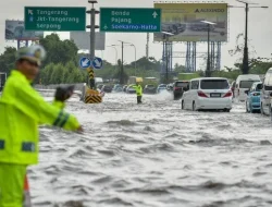 Genangan di Tol Sedyatmo Surut Lalu Lintas Arah Bandara Soekarno-Hatta Kembali Normal